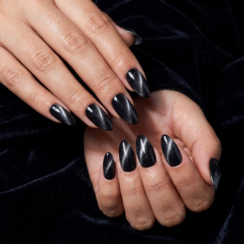 Midnight Chrome press-ons